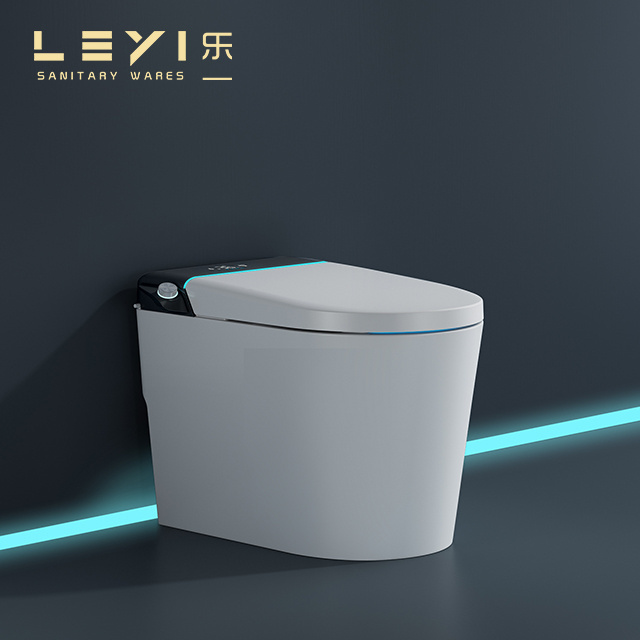 Modern pattern color ceramic one piece toilet white smart toilet intelligent toilets