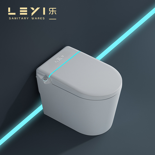 Modern pattern color ceramic one piece toilet white smart toilet intelligent toilets