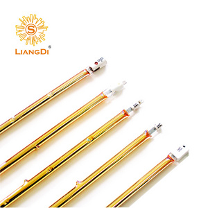 gold element infrared 2000W quartz heating tube halogen heating lamp