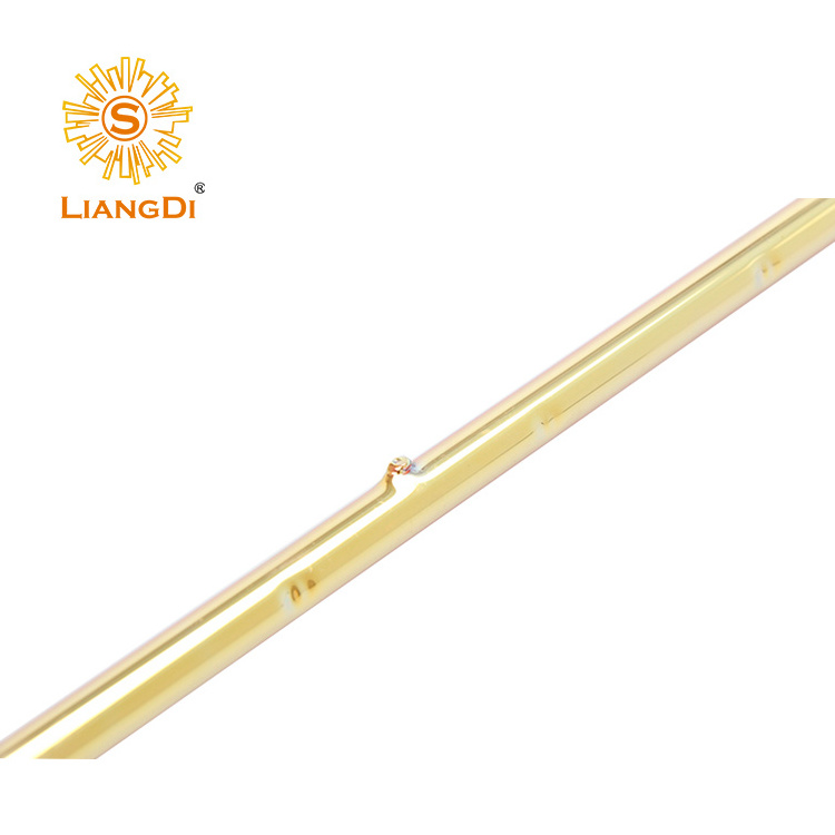 gold element infrared 2000W quartz heating tube halogen heating lamp