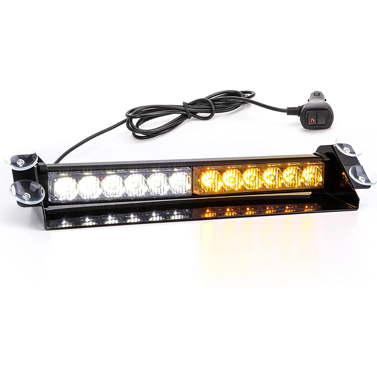 LED Emergency Strobe Lights DC 12V 12 LED Emergency Warning Light IP65 Waterproof 11.8