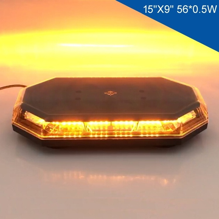 car roof Amber Mini low profile flashing led warning strobe lights bar for emergency vehicle used hideaway strobe lights