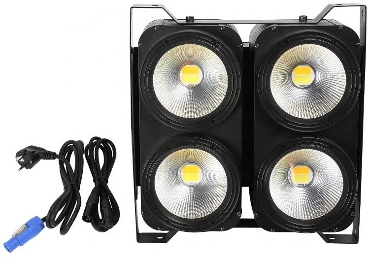 4x100W Warm & Cold White COB DJ Wash Par Light Super Bright LED Stage Lighting DMX LED Blinder Light