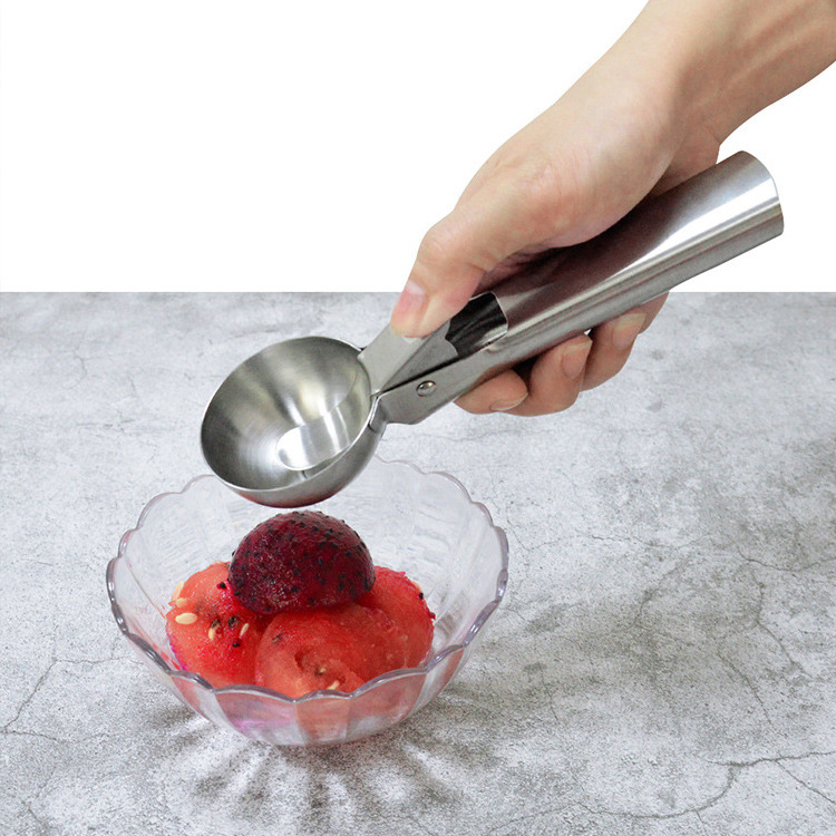 Cheap Prices Summer Stainless Steel/Plastic Ice Cream Scoop Kitchen Accessories Food Grade Custom Box