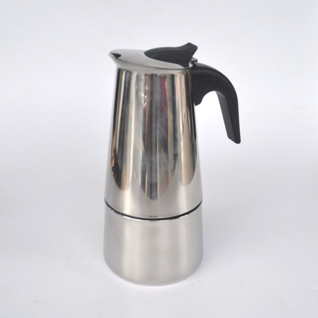 Stainless Steel Latte Percolator 2cup Stovetop Espresso Coffee Maker Mini Moka Pot