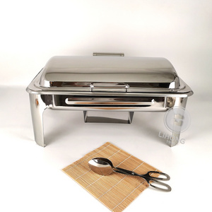 Hotel Large capacity 9.0L buffet food warmer stainless steel chafing dishes buffet heater