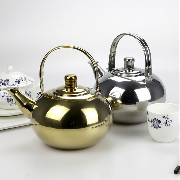 Baming Wholesale 1000ml/1500ml/2000ml/2500ml Japanese Stainless Steel Tea Kettle Metal Hospitality Teapot