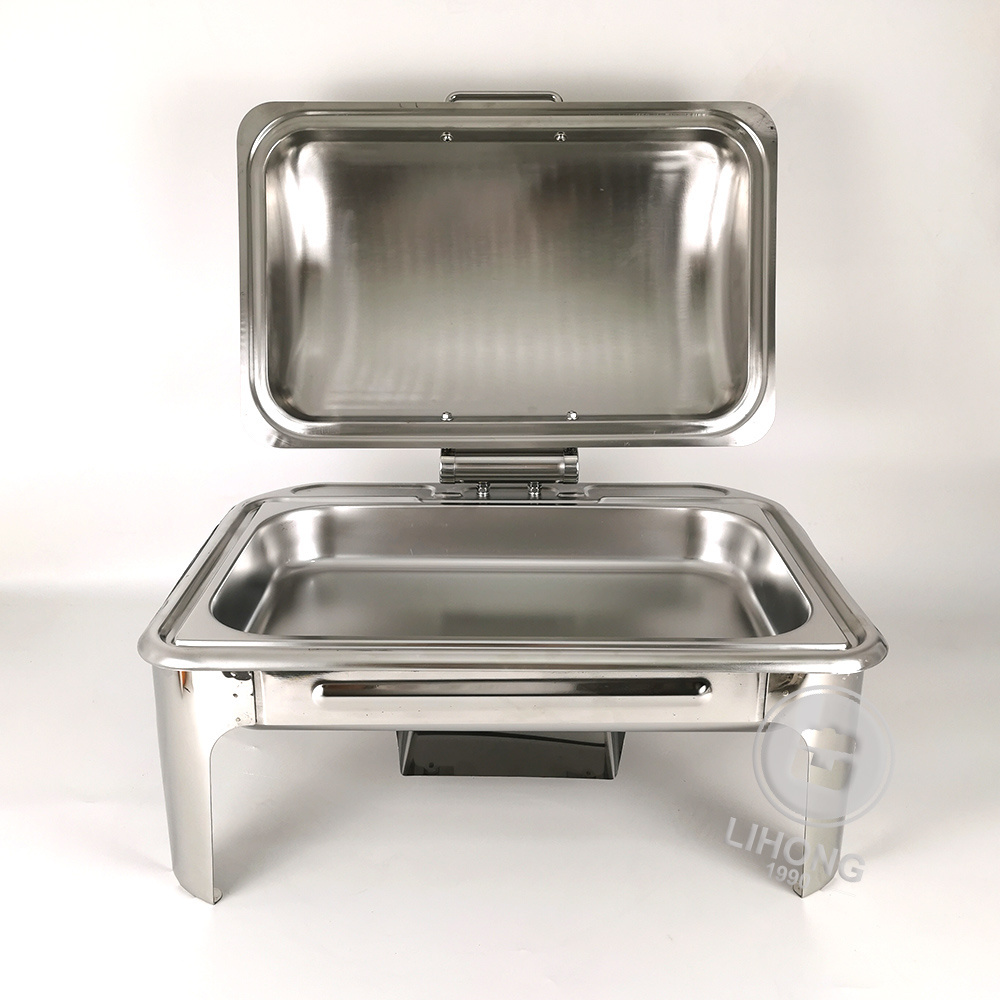 Hotel Large capacity 9.0L buffet food warmer stainless steel chafing dishes buffet heater