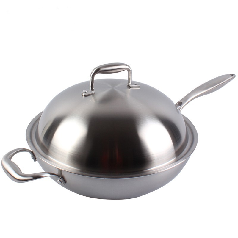 Newest design stainless steel 304 non stick deep fry pan