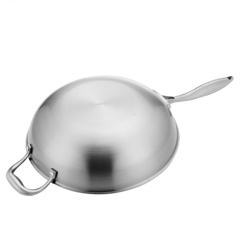 Newest design stainless steel 304 non stick deep fry pan