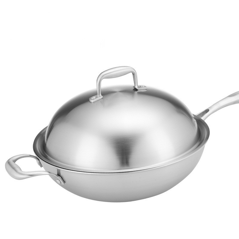 Newest design stainless steel 304 non stick deep fry pan