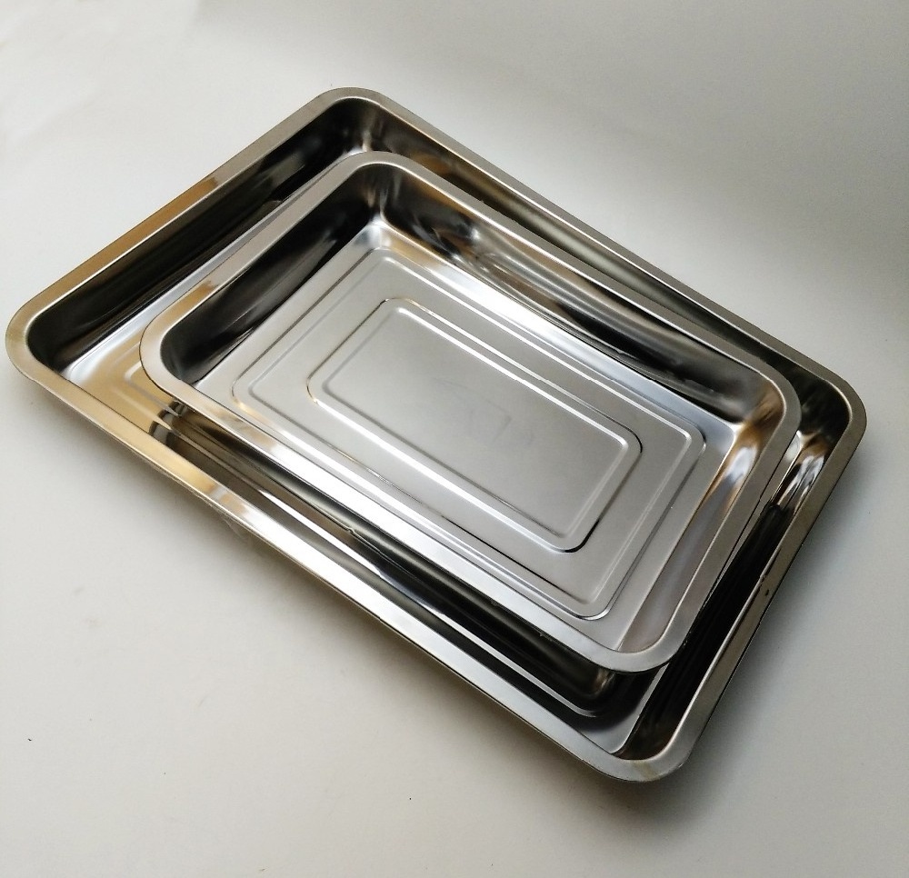 2020 Hotel product Stainless steel deep baking tray stainless steel food serving tray