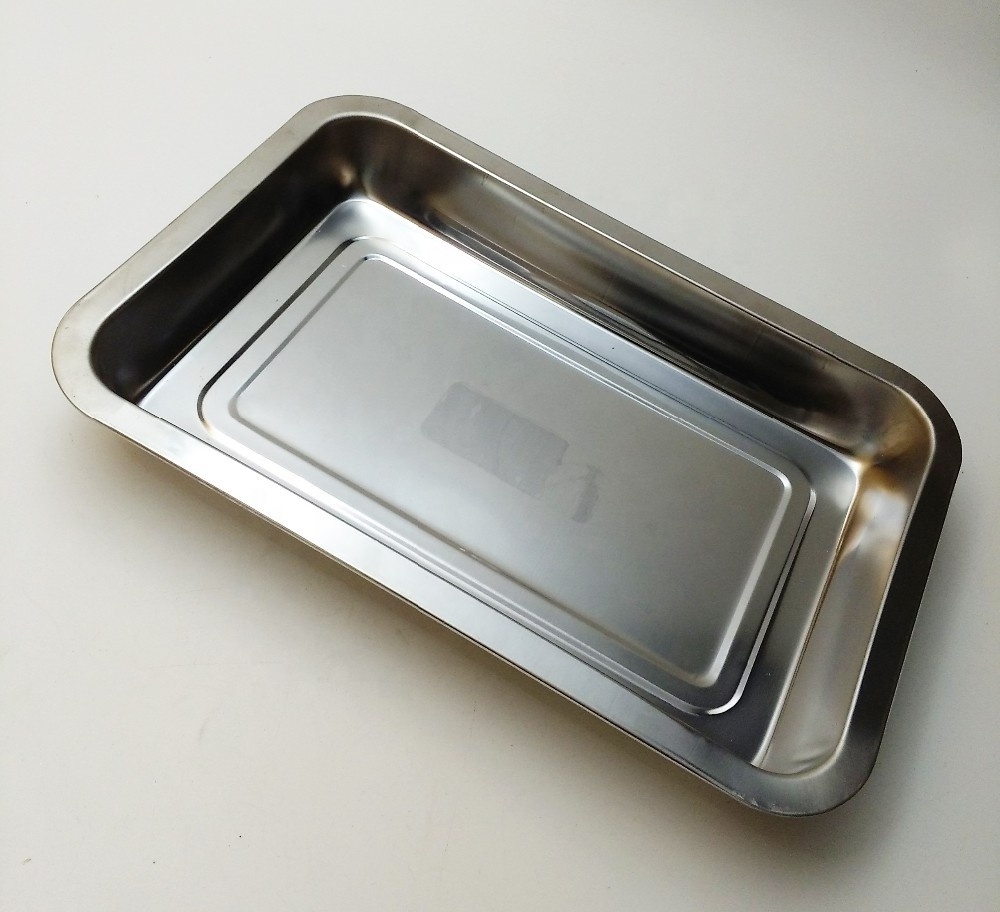 2020 Hotel product Stainless steel deep baking tray stainless steel food serving tray