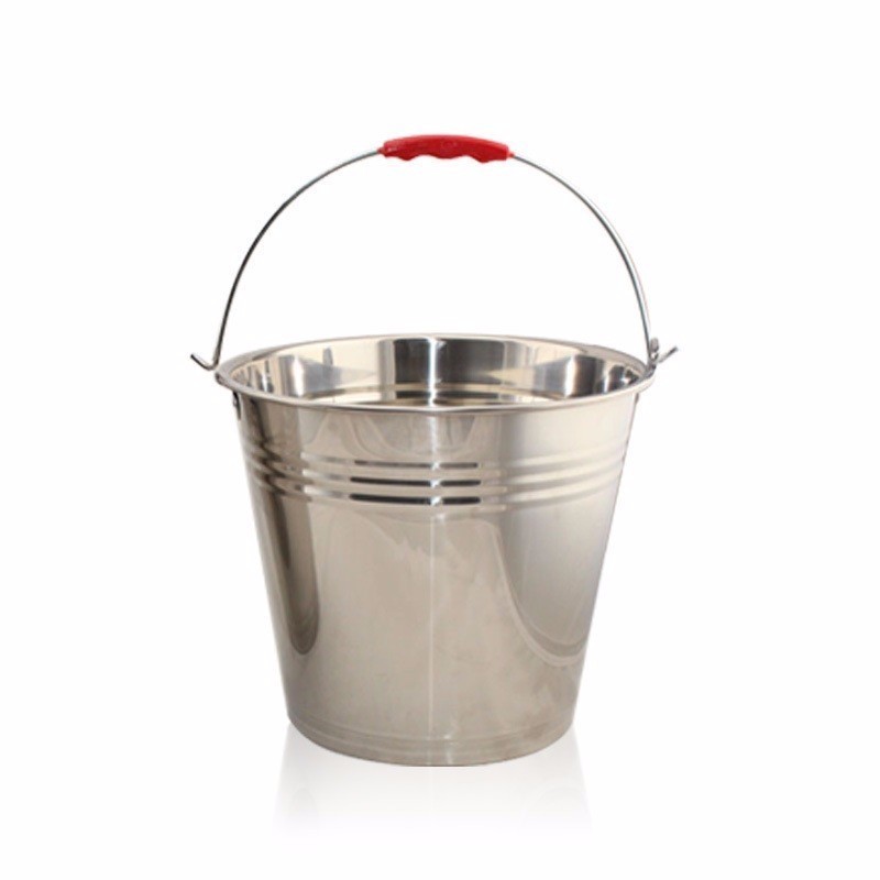 Good useful stainless steel water bucket pail with handle