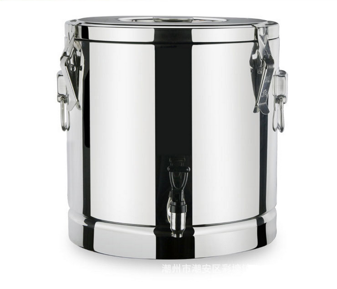 10L/20L/30L/40L/50L/60L/70L big capacity stainless steel stock cooking pot with tap and lock