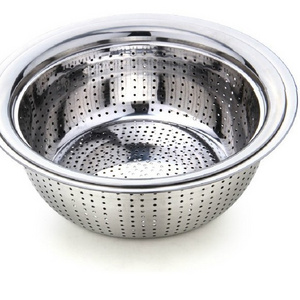 Wholesale high quantity Kitchen Stainless steel Strainer/ sink colander/ collapsible colander