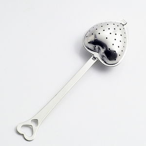 Promotion Gift Stainless Steel Heart Shape Tea Ball Infuser Fruit Mesh Strainer