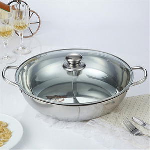 Best Stainless Steel Shabu-Shabu Insulated Hot Pot With Divider for Sale