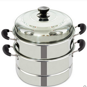 Wholesale Deep Double-Ply Stainless Steel Steamer Dim Sum Steamer Basket