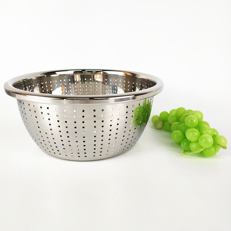 9 Size Stainless Steel Fruit Vegetable Washing Basket/Kitchen Sink Basket Strainer Colander