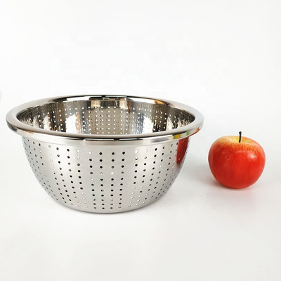 9 Size Stainless Steel Fruit Vegetable Washing Basket/Kitchen Sink Basket Strainer Colander