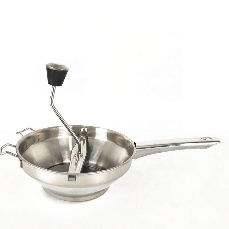 Factory Kitchen Appliance Food Vegetable Potato Masher Stainless Steel Food Mill with Interchangeable Filter