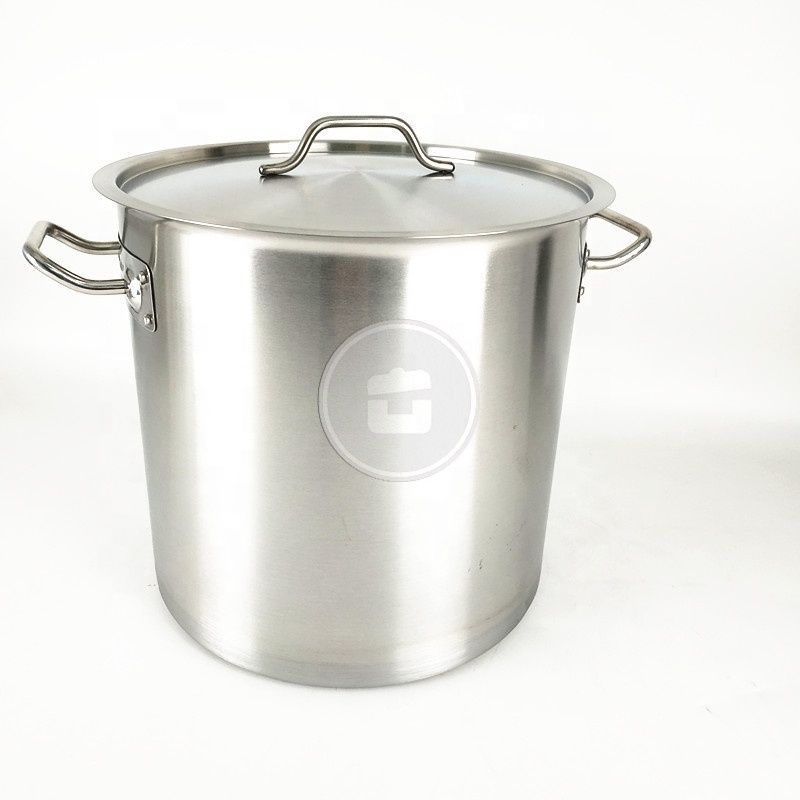 Factory Highest Quality Kitchen Wares Stainless Steel Soup Low Pressure Cauldron Stock Pot