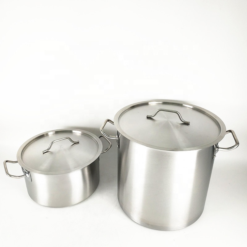 Factory Highest Quality Kitchen Wares Stainless Steel Soup Low Pressure Cauldron Stock Pot