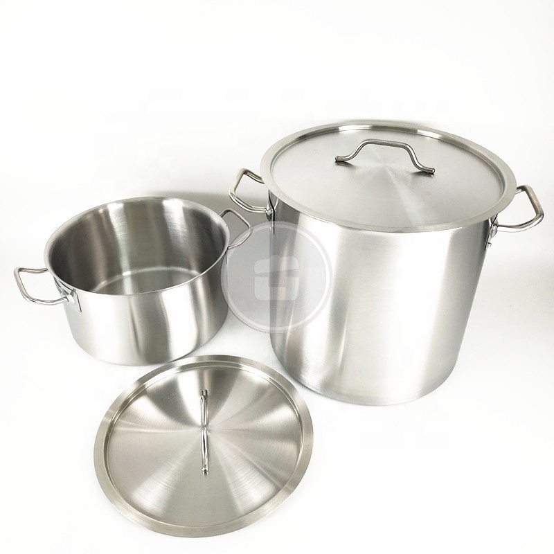 Factory Highest Quality Kitchen Wares Stainless Steel Soup Low Pressure Cauldron Stock Pot