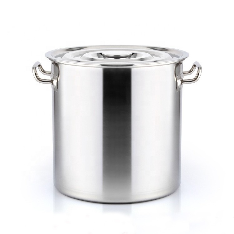 Stainless steel large commercial cooking pots boiler pot