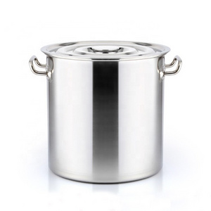 Stainless steel large commercial cooking pots boiler pot