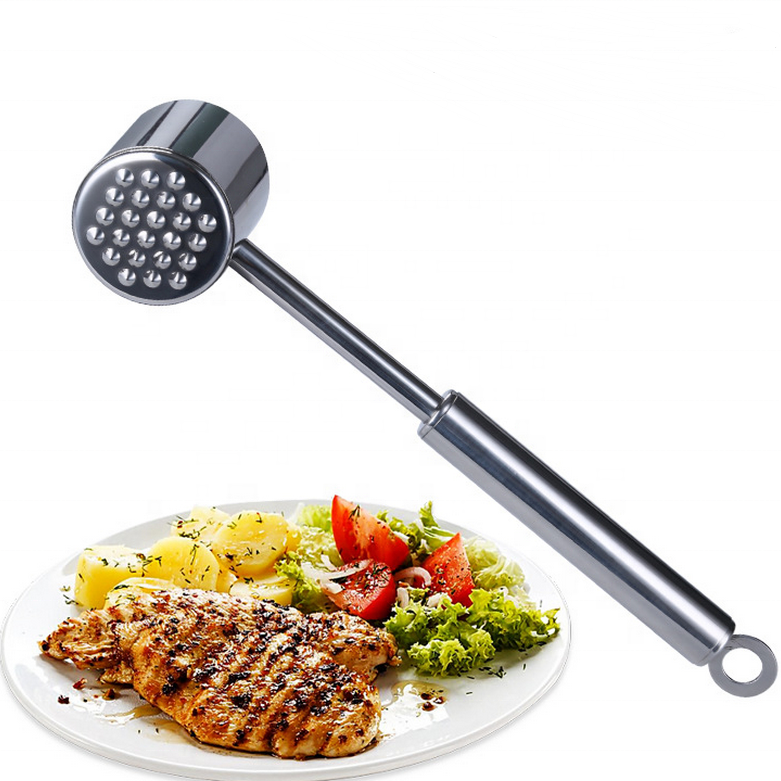 Stainless Steel Dual-Sided Tool for Tenderizing, Flattening & Pounding Meat Tenderizer Mallet /Meat Hammer / meat Pounder