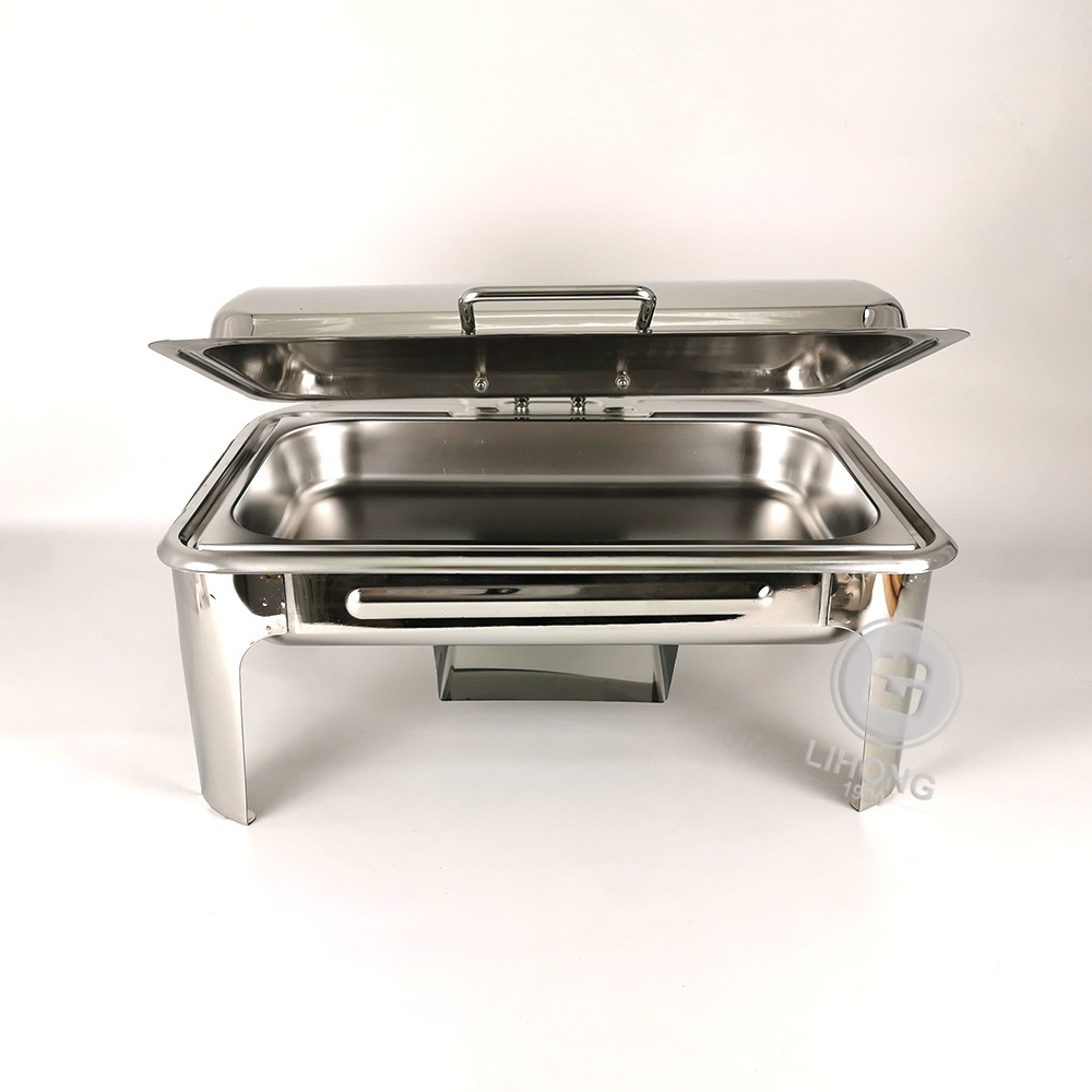 Hotel Large capacity 9.0L buffet food warmer stainless steel chafing dishes buffet heater