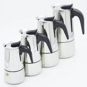 Stainless Steel Latte Percolator 2cup Stovetop Espresso Coffee Maker Mini Moka Pot