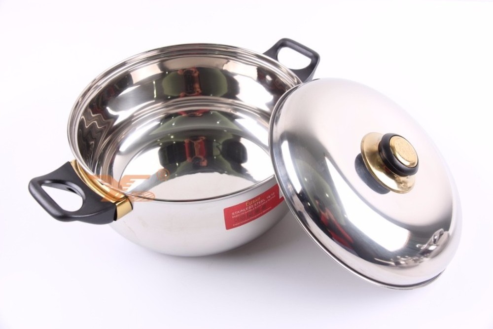 Kitchen equipment stainless steel cooking pot set 8pcs cookware sets wholesale