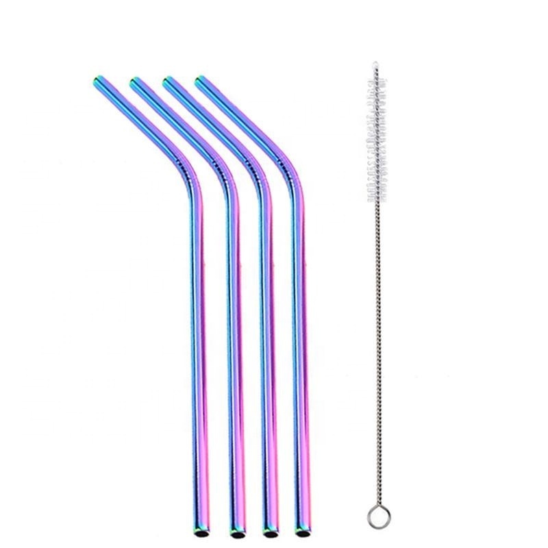 Cheap price recyclable metal straw custom stainless steel drinking straws