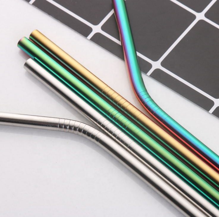 Cheap price recyclable metal straw custom stainless steel drinking straws