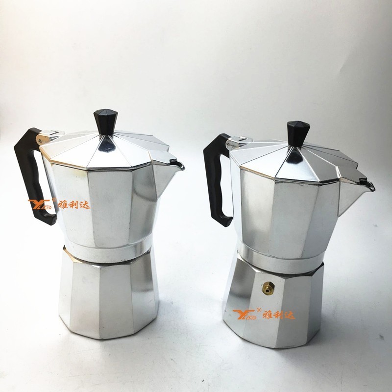 Good quality 1/2/3/6/9/12cup italian expresso coffee maker aluminous moka pot