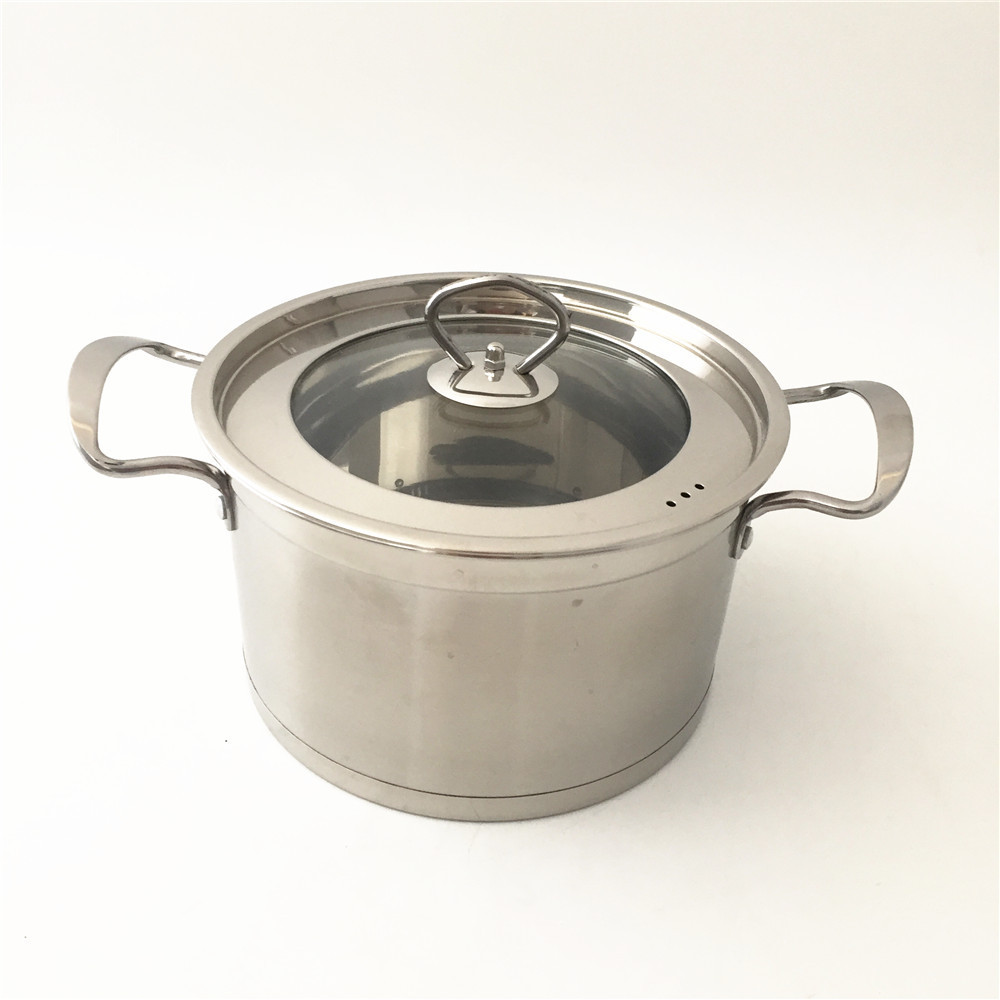 Stainless Steel 3-pieces Cookware Sets Cooking Pot Small Sauce Pan Insulated Casserole Pots