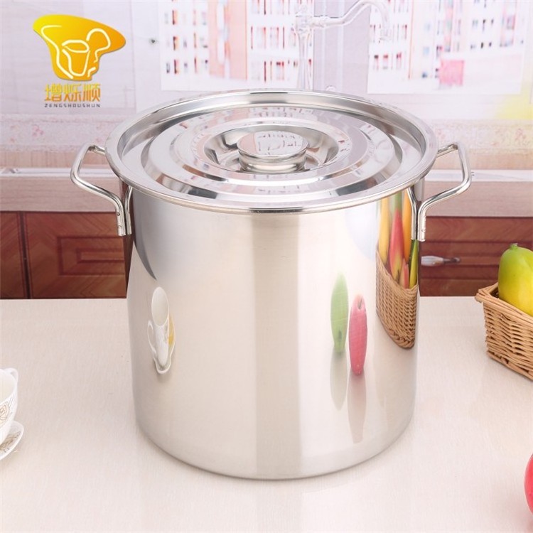 Stainless steel large commercial cooking pots boiler pot