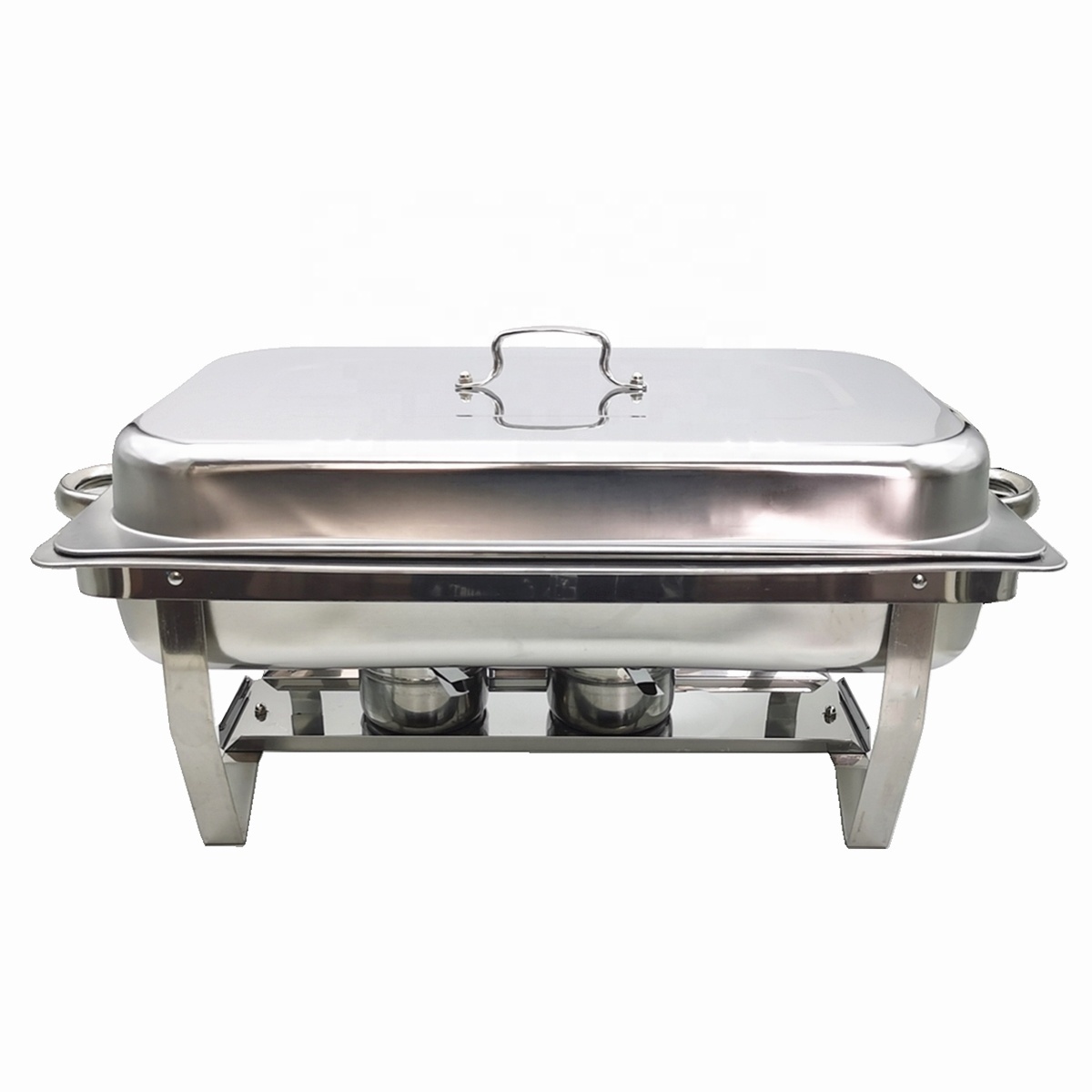 Hot Sale Stainless steel 8 Packs Economy chafing  Dish foldable  Buffet food warmer set  for restaurant party