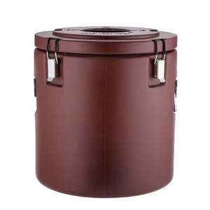 High-quality Stainless steel SS304 10L To 60L milk tea thermos barrel soup bucket for hot food