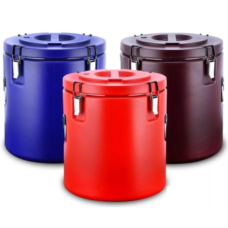 High-quality Stainless steel SS304 10L To 60L milk tea thermos barrel soup bucket for hot food