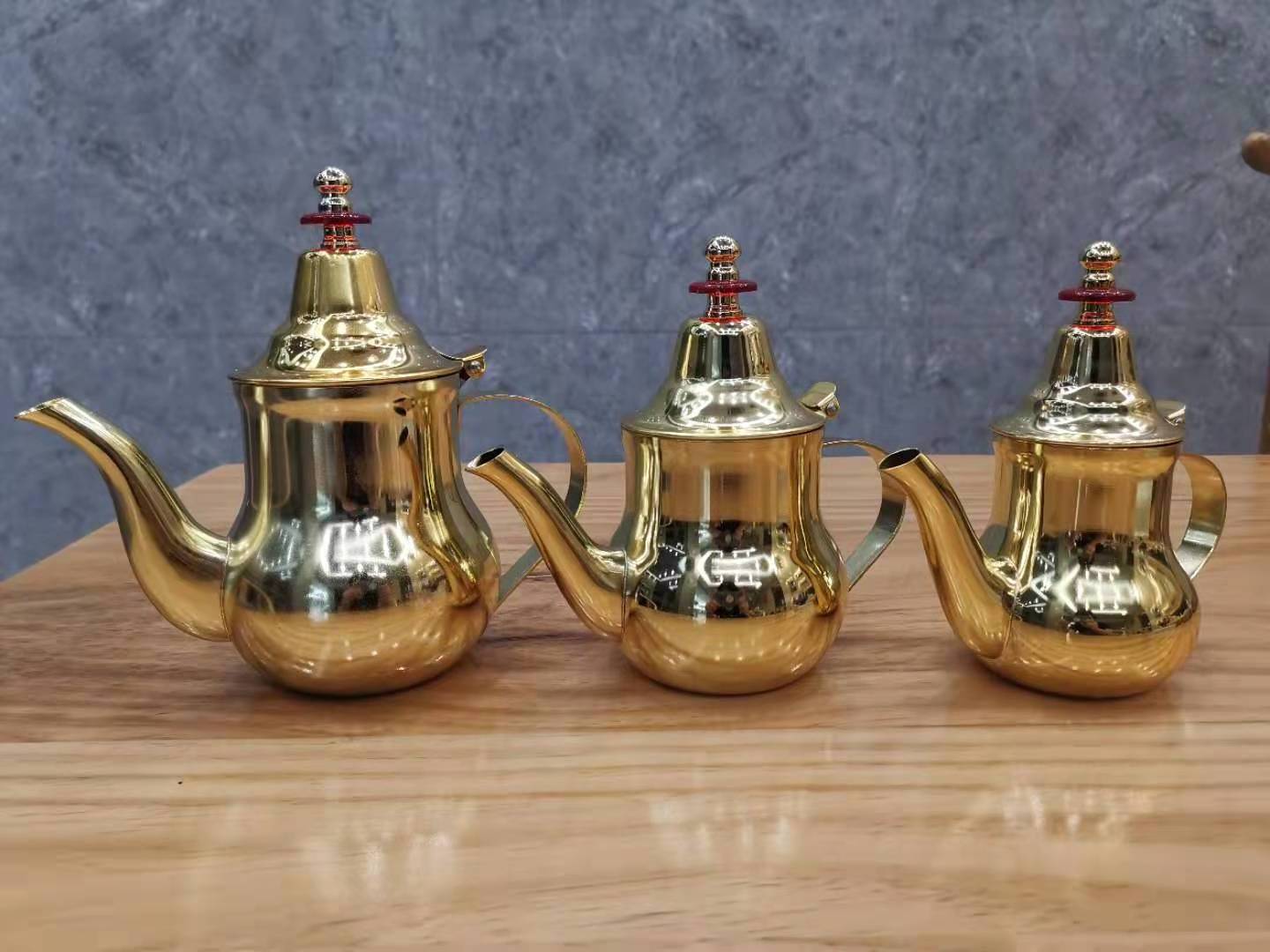 Hot Selling Arabic Turkish Stainless Steel Morocco Tea Kettle Pot