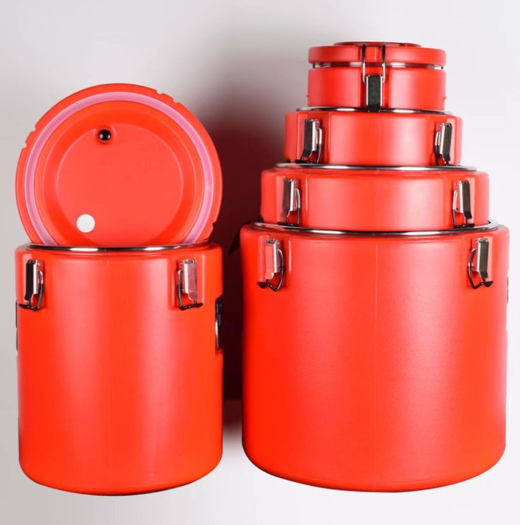 High-quality Stainless steel SS304 10L To 60L milk tea thermos barrel soup bucket for hot food