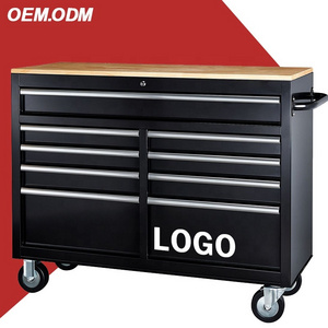 46 in 9 drawers metal rolling large tools cabinet ,kitchen storage cabinet,tool storage cabinet workbench