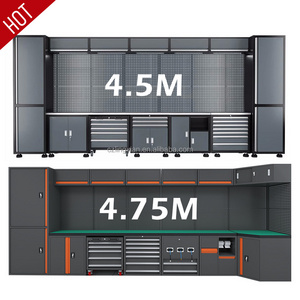 4m 5m 7m metal customized heavy duty steel garage wall tool cabinet storage ,garage cabinet set workbench