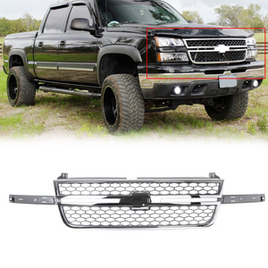 Chrome Grille Honeycomb Grill For 2003-2007 Silverado 1500 2500 3500 HD Pickup