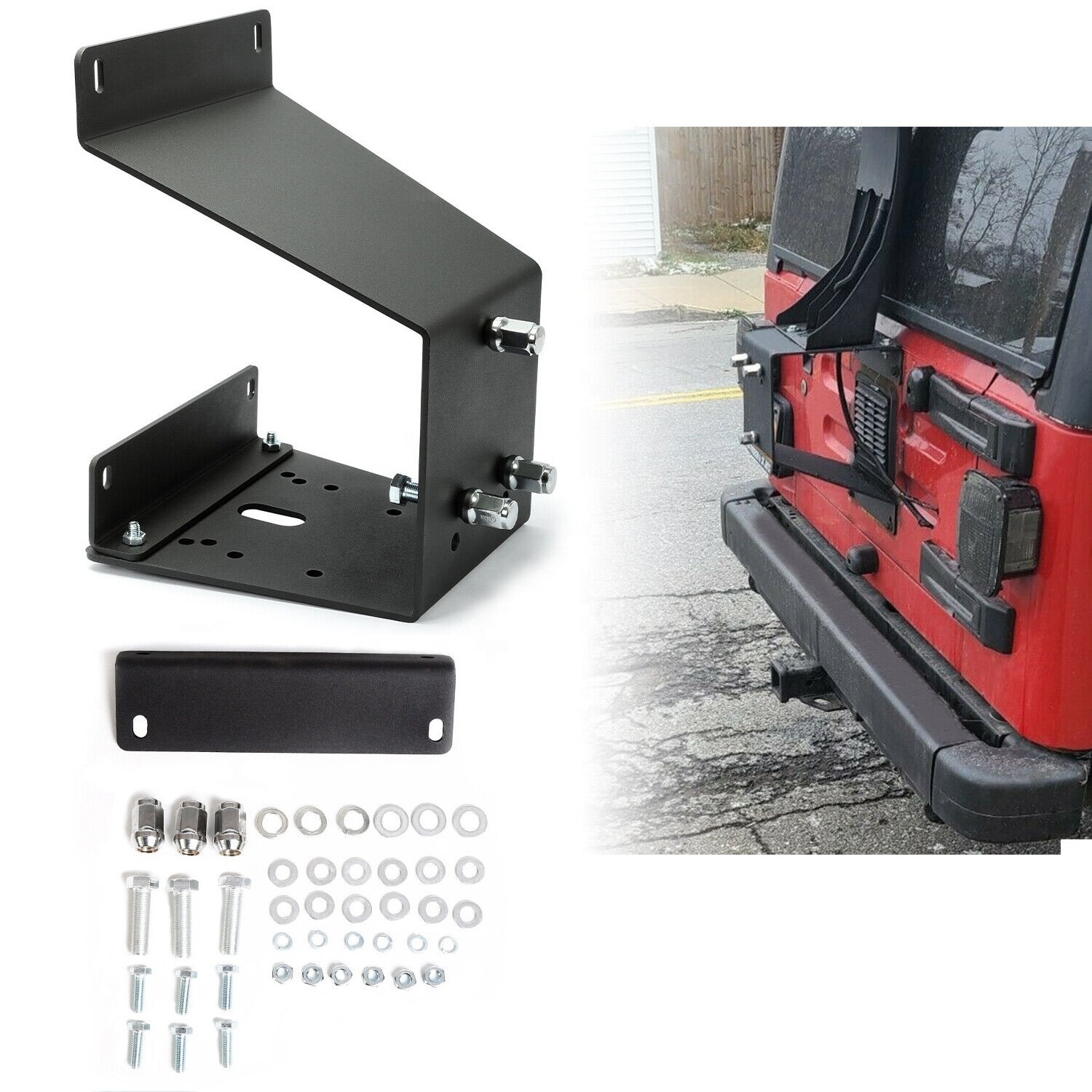 Spare Tire Carrier Heavy Duty for Jeep Wrangler YJ TJ 1987-2006