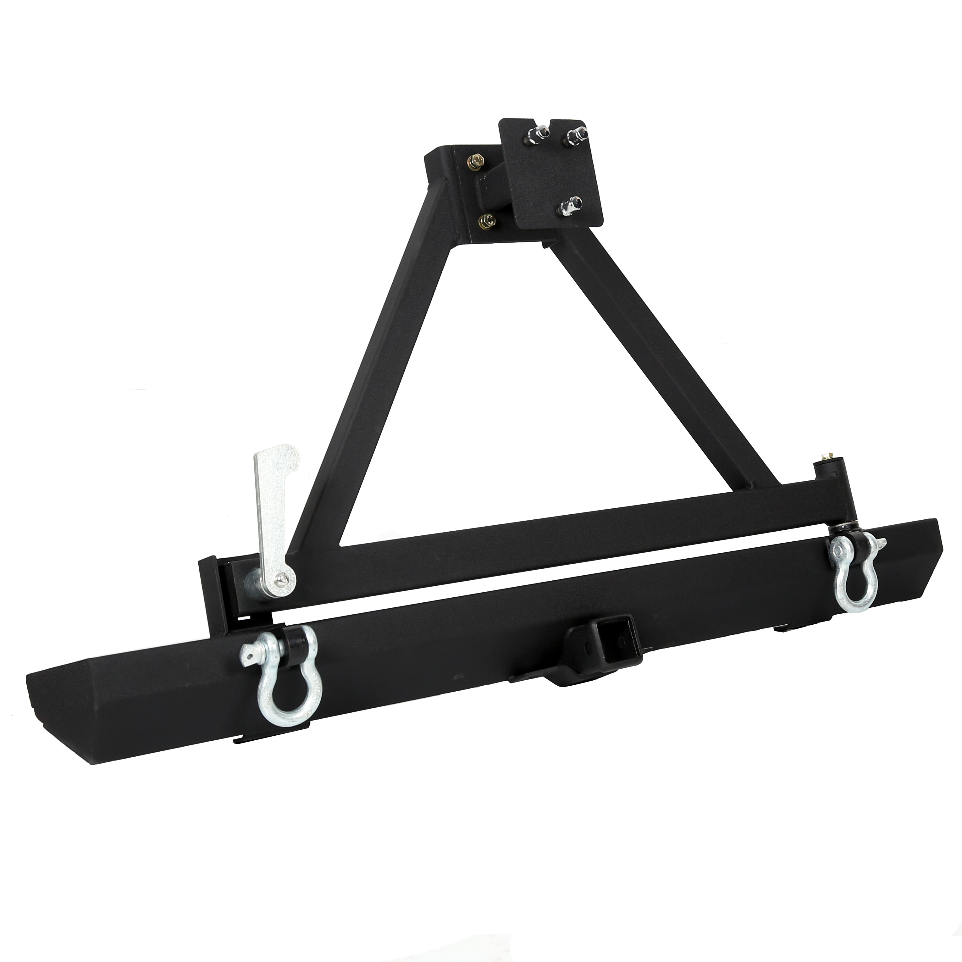 Rear Bumper WITH Tire Carrier Hitch Receiver Fit 1987-2006 Jeep Wrangler TJ YJ